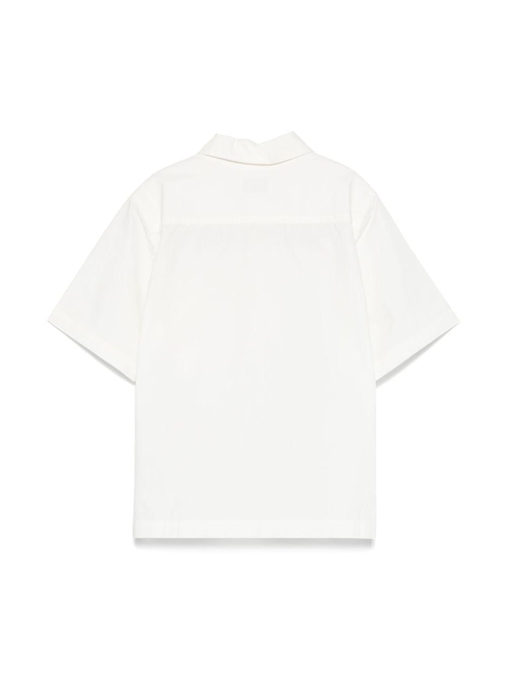 Camicia con stampa per bambino C.P. Company Kids bianco con colletto a punta CUC008LLC00 10135 C.P.COMPANY KIDS 