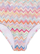 Costume intero per bambina Missoni Kids multicolore con design a chevron MYCA79 Q0107 999 MISSONI KIDS 