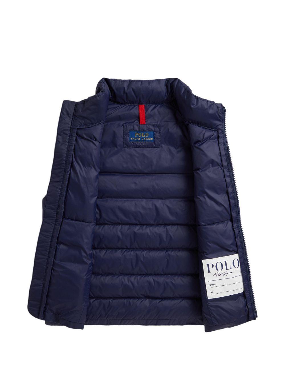 Giubbino per bambino Polo Ralph Lauren Kids blu con logo ricamato Polo Pony 322B15067 001 Ralph Lauren kids 