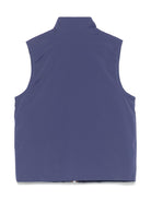 Giubbino smanicato P. Valen per bambino K Way Kids blu con antivento K41336W 867 K-WAY KIDS 