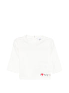 T-shirt per neonati Douuod Kids bianca con stampa sul fondo DZ8500 Z3708 101 DOUUOD KIDS 