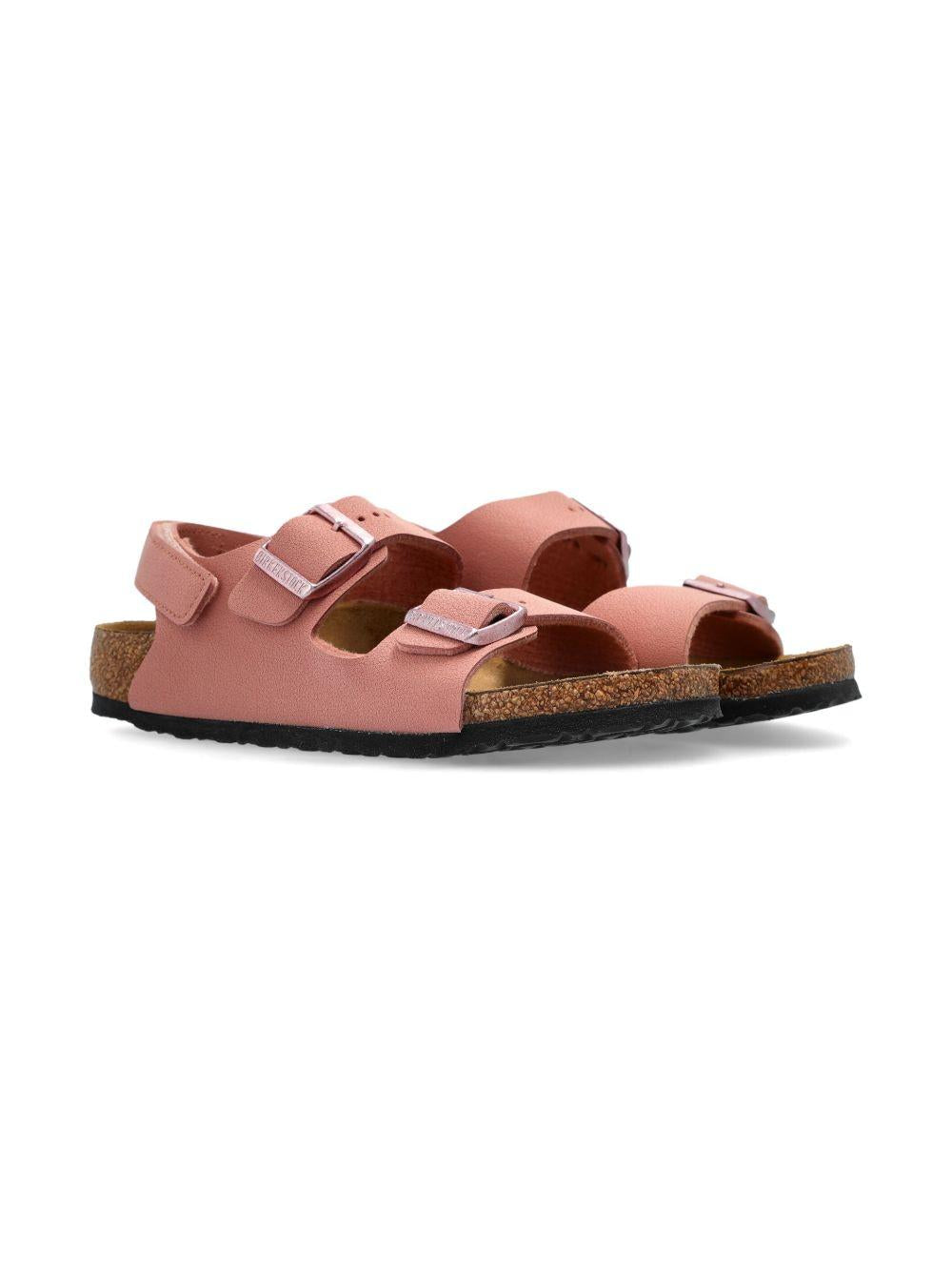Sandali per bambina Birkenstock Kids Milano rosa con doppia fibbia 1029519 PINK BIRKENSTOCK KIDS 