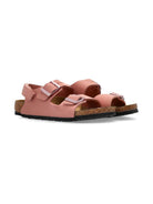 Sandali per bambina Birkenstock Kids Milano rosa con doppia fibbia 1029519 PINK BIRKENSTOCK KIDS 