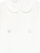 Tutina per neonati Paz Rodriguez bianca lavorata a maglia 005-123237 6062 PaZ RODRIGUEZ KIDS 