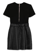 Abito per bambina Balmain Kids nero con logo ricamato BX1D51 S0214 930 BALMAIN KIDS 