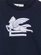 Felpa per bambino Etro Kids blu con motivo Pegaso GZ4H10 Z3183 617 ETRO KIDS 