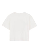 T-shirt per bambina Kenzo Kids bianca con stampa floreale K61806 117 KENZO KIDS 