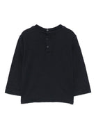 T-shirt per neonato Emporio Armani Kids blu con stampa logo EB000827 AF14503 UB118 EMPORIO ARMANI KIDS 