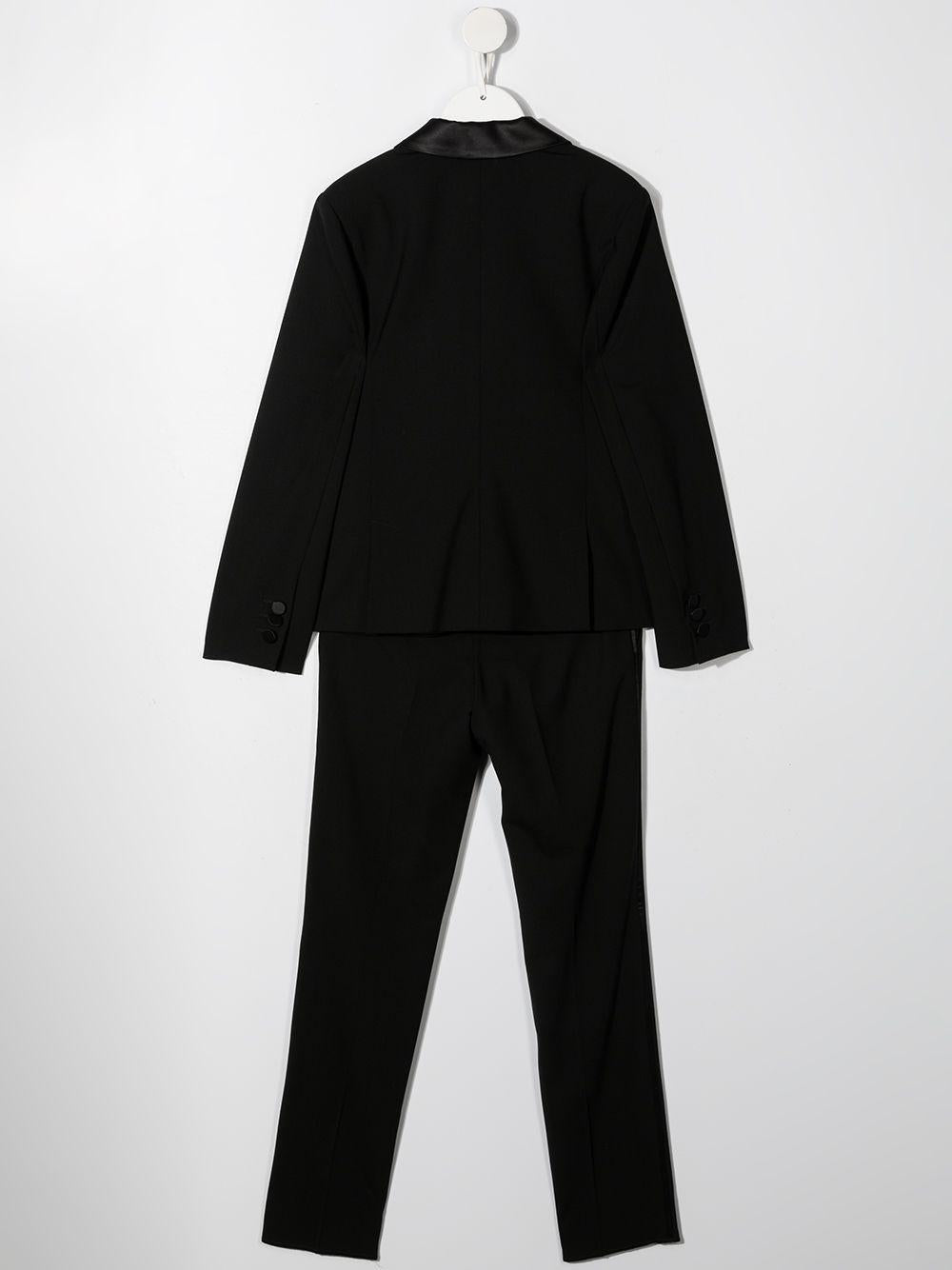 Completo due pezzi per bambino Emporio Armani Kids nero con taglio straight 6H4VJ8 4N3FZ 0999 EMPORIO ARMANI KIDS 