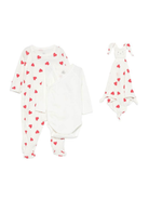Set tutine e doudou per neonati Petit Bateau Kids bianco con stampa cuori all-over A0FF9 00 PETIT BATEAU KIDS 