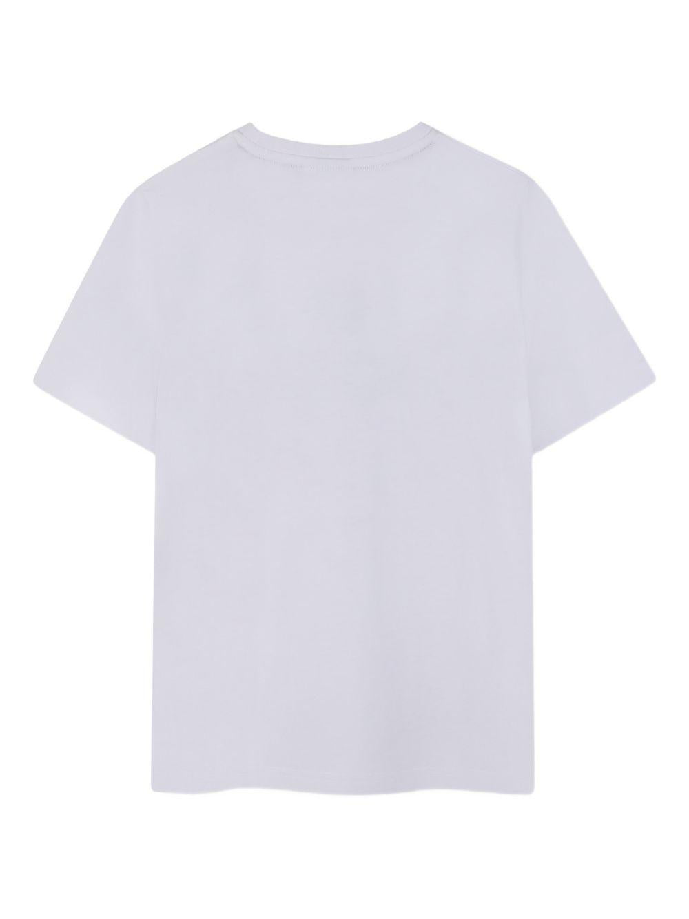 T-shirt per bambino Boss Kids bianca con stampa grafica J53253 10P BOSS KIDS 