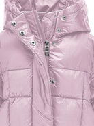 Piumino trapuntato per bambina Monnalisa rosa con cappuccio 17F105 6021 0094 MONNALISA 