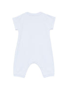 Tutina per neonato Burberry Kids azzurra con stampa grafica orsetto sul davanti 8119305 A2165 BURBERRY KIDS 