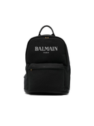 Zaino per bambino Balmain Kids nero con logo sul davanti BY0Q88 Z0042 930BC BALMAIN KIDS 