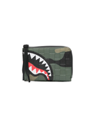 Portafoglio per bambino Sprayground Kid verde con motivo squalo 910W8268 NSZ SPRAYGROUND 