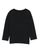 T-shirt per neonati John Richmond Junior nero con maniche lunghe RIA25004TS BLACK JOHN RICHMOND JUNIOR 