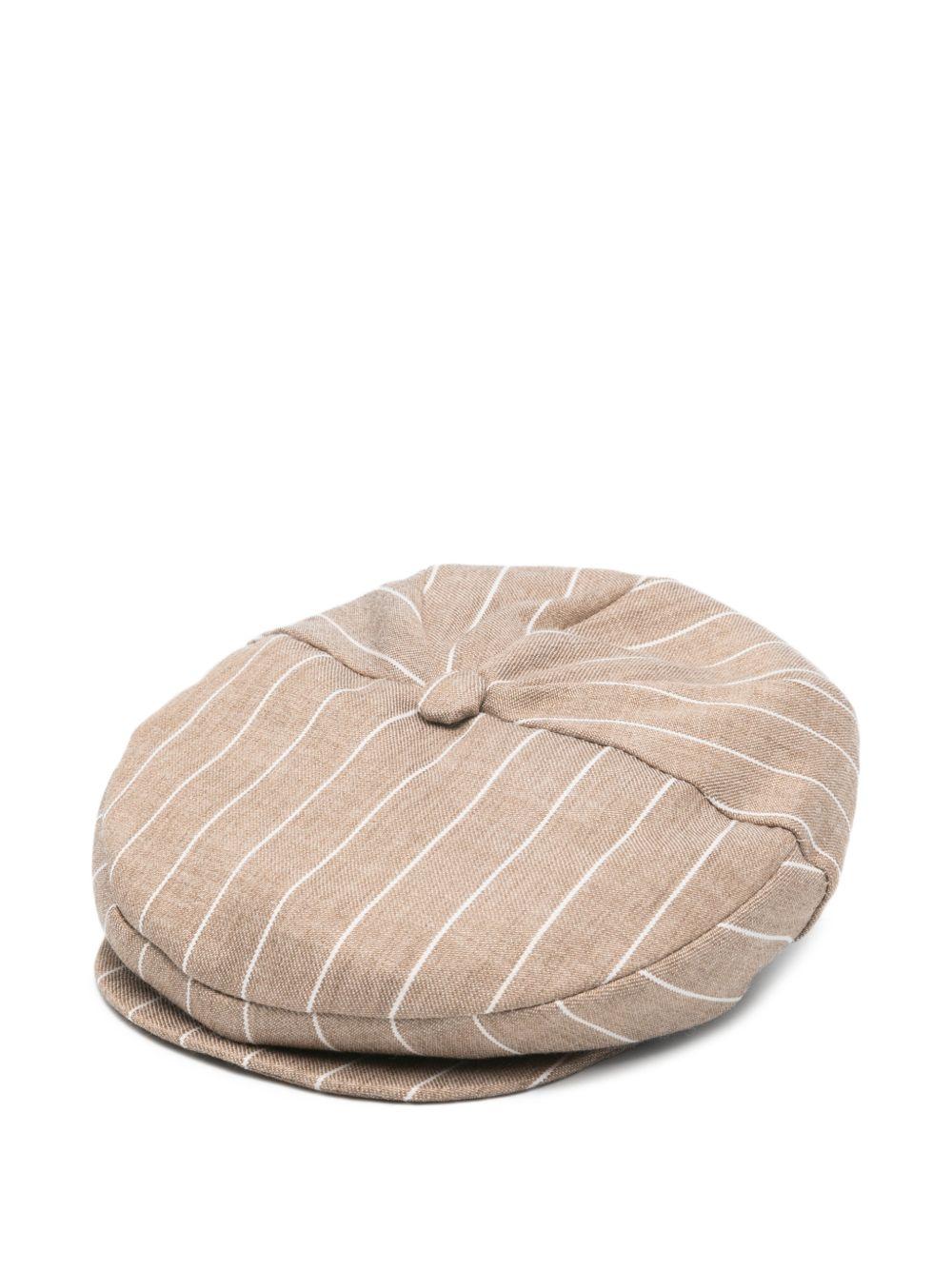 Cappello per neonato Colorichiari marrone con design a righe MN928412 4896 27 COLORICHIARI KIDS 