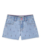 Pantaloncini per bambina BillieBlush blu con decorazioni in cristallo U21873 Z18 BILLIEBLUSH KIDS 