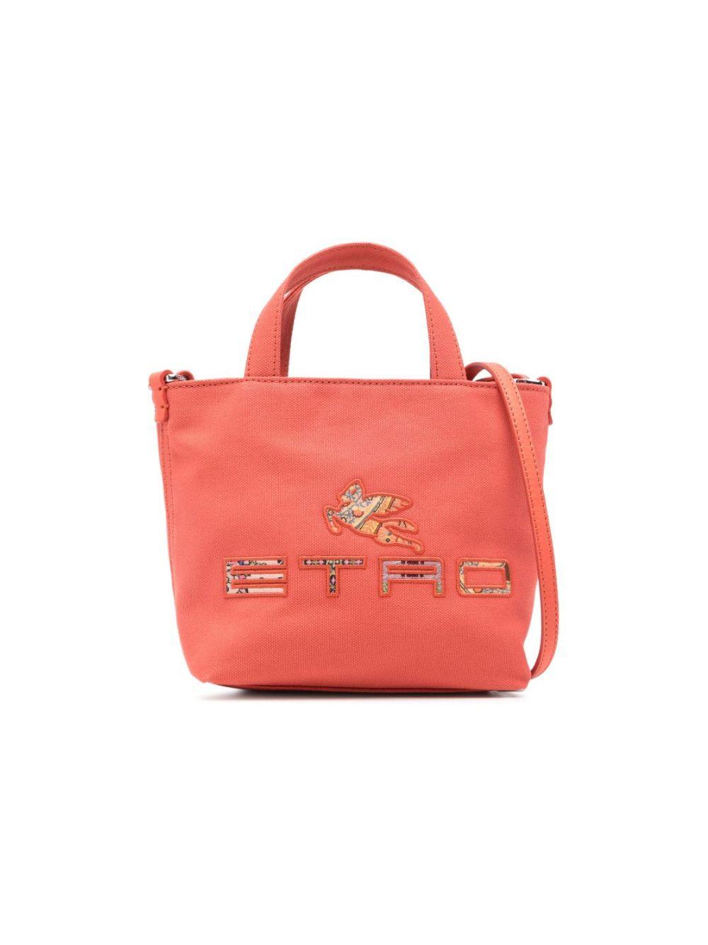 Borsa a tracolla per bambina Etro Kids arancione con logo GY0B68 G0205 451 ETRO KIDS 