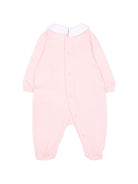 Tutina per neonato Moschino Kids rosa con dettaglio Teddy Bear M5Y037LCA40 50209 MOSCHINO KIDS 