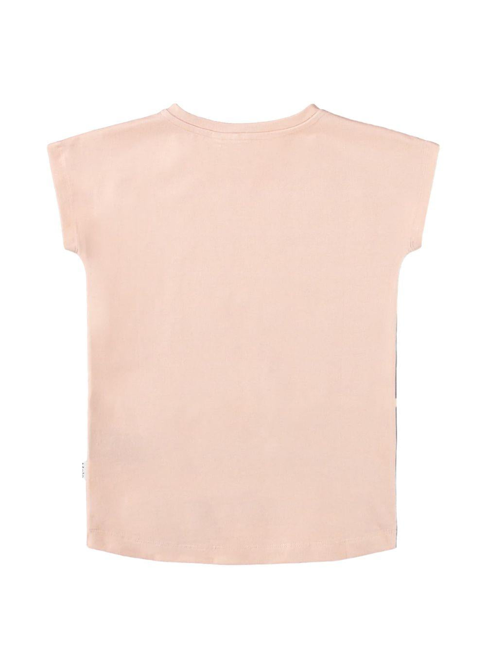 T-shirt per bambina Molo Kids rosa con stampa grafica gatti 2W26A207 5799 MOLO KIDS 