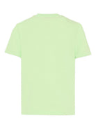 T-shirt per bambino Casablanca Kids verde con stampa logo KSP26JTS03802 INNOCENCE TRIANGLE CASABLANCA KIDS 