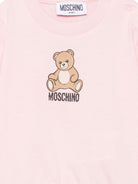 Felpa per neonata Moschino Kids rosa con motivo Teddy Bear MUF06ILCA40 50209 MOSCHINO KIDS 