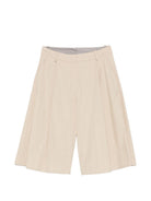 Shorts per donna Alysi beige con design  plissettato 116146 P6007 AVENA ALYSI 