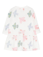 Abito per neonata Stella McCartney Kids bianco con gonna svasata TX1150 Z3196 101MC STELLA McCARTNEY KIDS 
