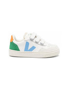 Sneakers per bambini V-90 Veja Kids con tacco color block SX2021512 WHITE AQUA EMERAUDE VEJA KIDS 