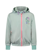 Giubbino per bambina Stella McCartney Kids verde con logo sul davanti TY2B37 Z0537 754 STELLA McCARTNEY KIDS 