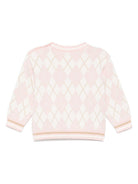 Maglione per neonata Fendi Kids rosa con ricamo BUG198 AUKS F0ZKY FENDI KIDS 
