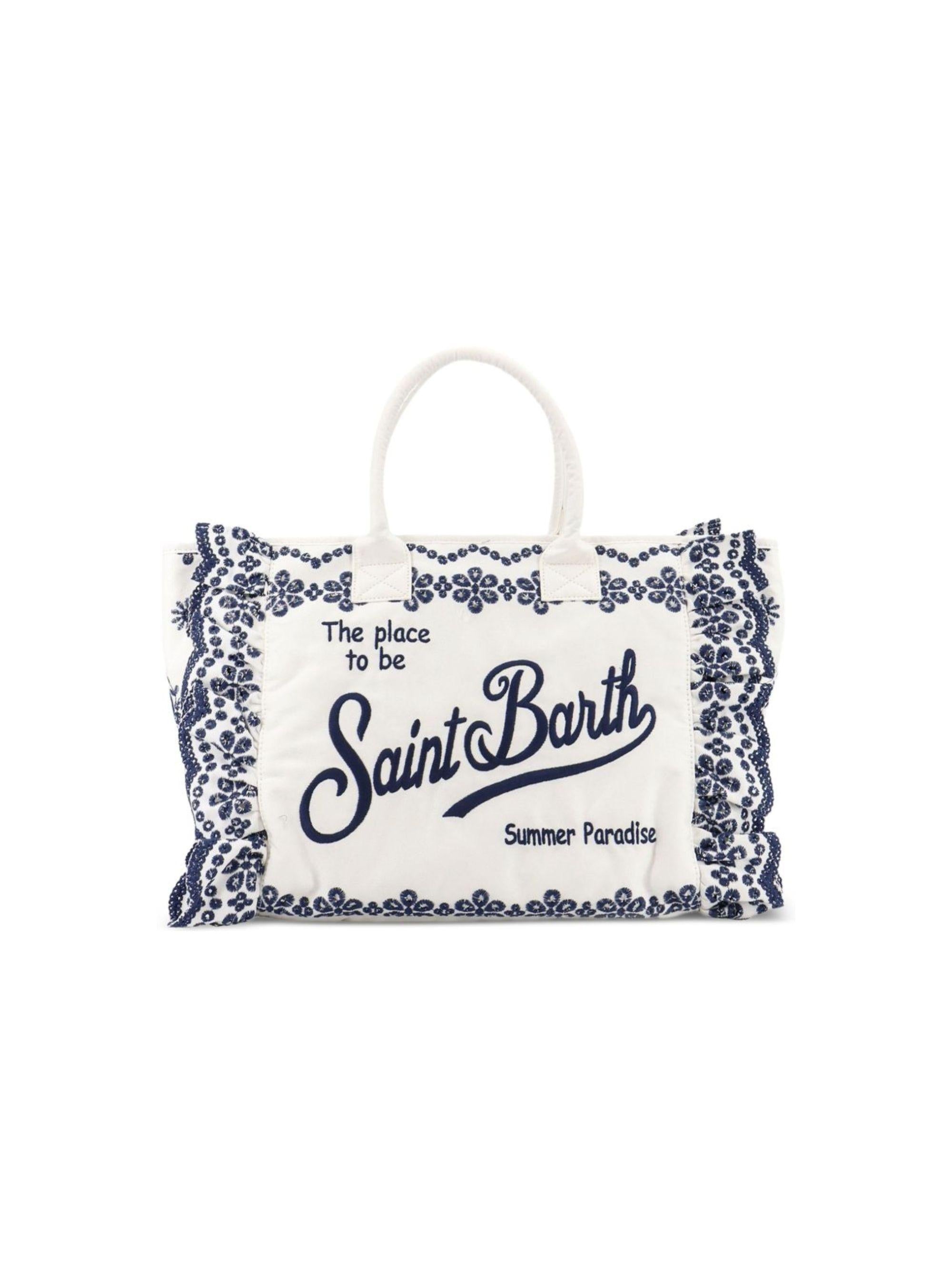 Borsa Vanity MC2 Saint barth bianca in pizzo sangallo VANI0029 02534L MC2 ST. BARTH KIDS 