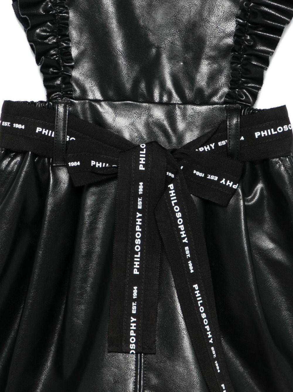 Abito per bambina Philosophy Di Lorenzo Serafini Kids nero con ruches I1F701 6404 P050 PHILOSOPHY 