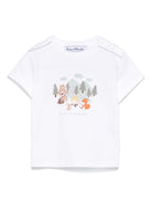 T-shirt per neonato Tartine Et Chocolat bianco con stampa CA10041 57 TArtine & Chocolat KIDS 