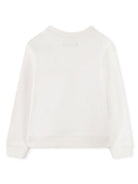 Felpa per bambino Lanvin Enfant bianco con stampa Curb N30226 155 LANVIN KIDS 