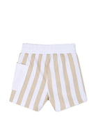 Set t-shirt con shorts per neonato Boss Kids bianco con motivo a righe J53048 249 BOSS KIDS 