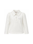 T-shirt per bambina Monnalisa Kids bianca con dettagli ruches 18HOZZ 8201 0099 MONNALISA KIDS 