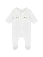 Tutina per neonati Tartine & Chocolat bianca con decorazioni ricamate sul davanti CC54070 01 TArtine & Chocolat KIDS 