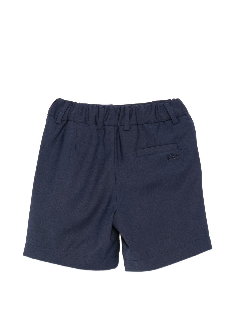 Shorts per neonato Fay Kids blu con vita elasticizzata FY6549 I0315 620 FAY KIDS 