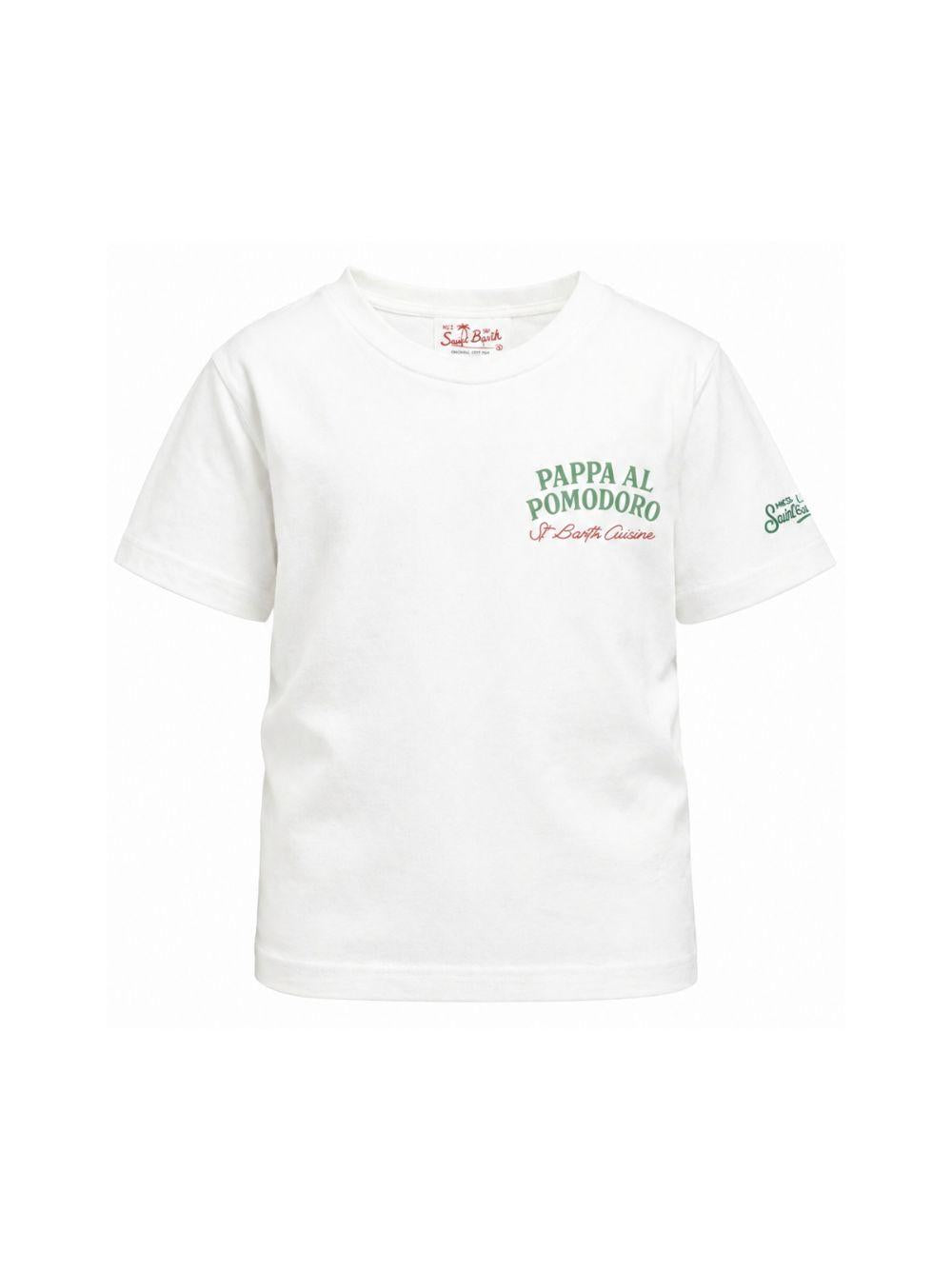 T-shirt per bambino MC2 Saint Barth Kids bianca a maniche corte PRL0001 02011L MC2 ST. BARTH KIDS 