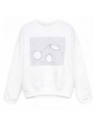 Felpa per bambini Bonpoint bianca con logo ricamato sul davanti S06GSWK00007 102 BONPOINT KIDS 