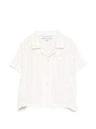 Camicia per neonato Emporio Armani Kids bianca con righe verticali EB001350 AF20969 F0008 EMPORIO ARMANI KIDS 