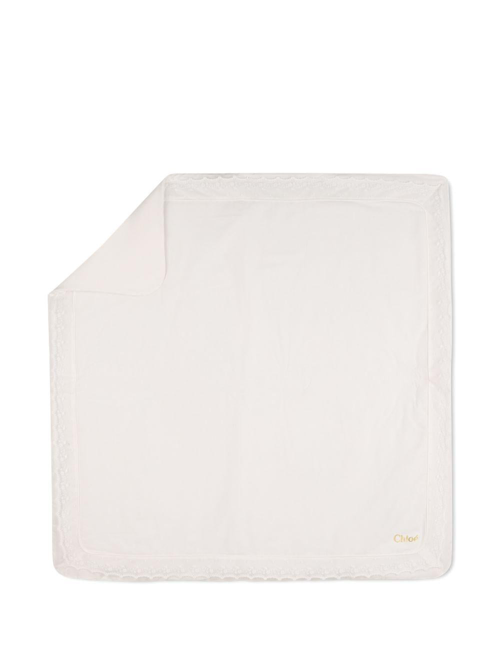 Set copertina e tutina per neonata Chloé Kids bianco con finiture in pizzo C20925 117 CHLOE' KIDS 