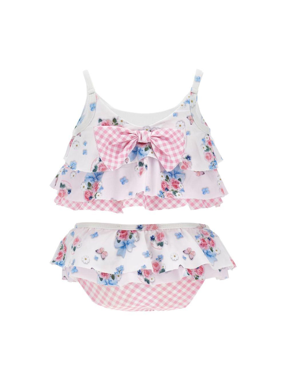 Bikini per neonata Monnalisa multicolore con motivo a fiori 39G022 7053 9990 MONNALISA KIDS 