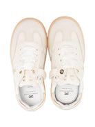 Sneakers per bambina Elisabetta Franchi La Mia Bambina beige con placca logo F1A9E04941877 A725 ElISABETTA FRANCHI KIDS 
