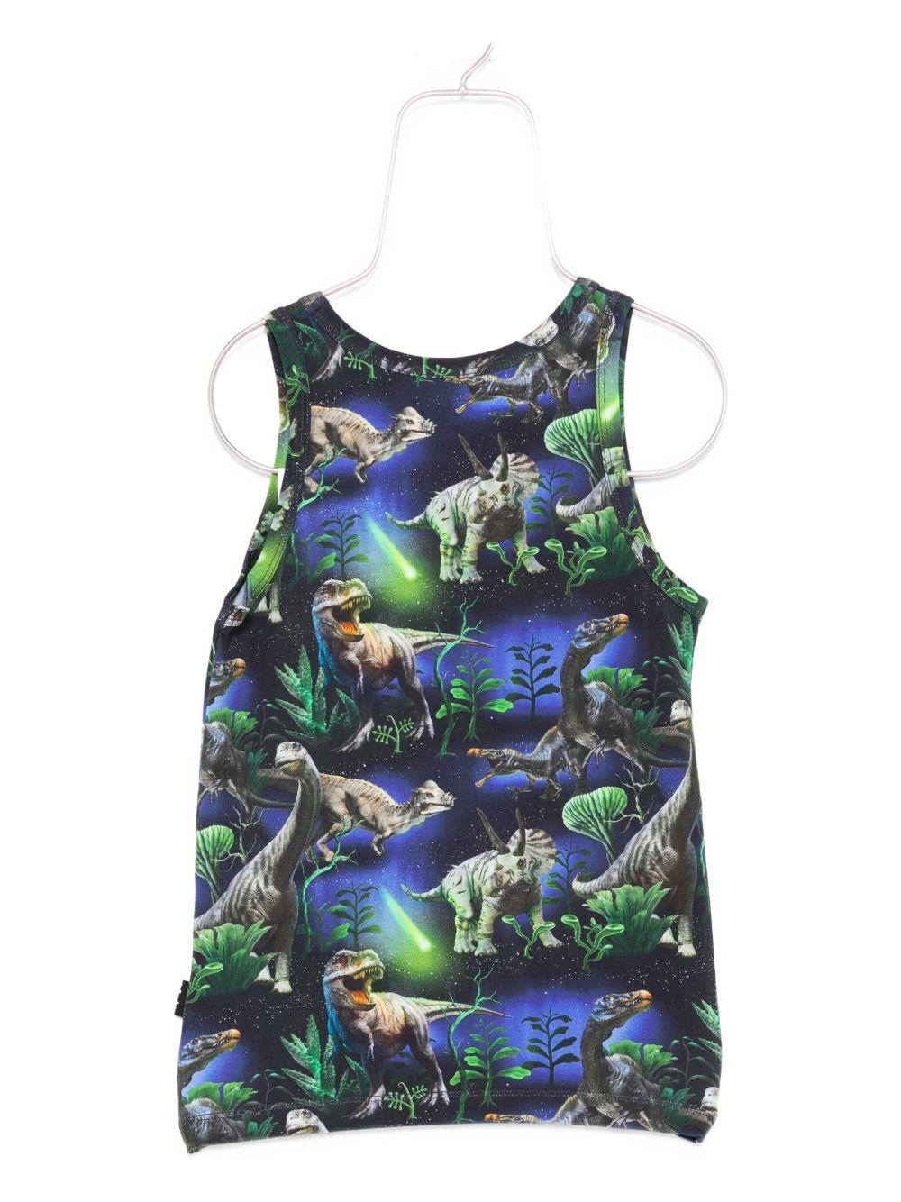 Set due canotte per bambino Molo blu con design dinosauro 1W25Q101 9457 MOLO 