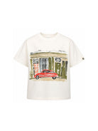 T-shirt per bambino Bonpoint bianca con stampa grafica W06BTSK00001 102 BONPOINT KIDS 