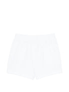 Shorts per bambini Moschino Kids bianchi con stampa Teddy Bear HDQ025LCA19 10101 MOSCHINO KIDS 