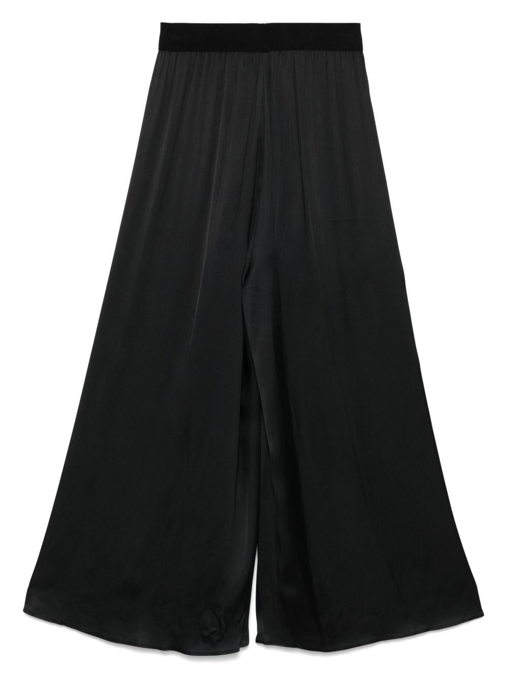 Pantaloni da donna Merci nero modello svasato PAM01P BLACK MERCI 